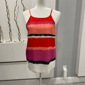 Valette Red and Pink Striped Camisole